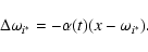 \begin{displaymath}\Delta{\omega}_{i^*}= -\alpha (t)(x-{\omega}_{i^*}).
\end{displaymath}
