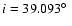 $i = 39.093\hbox{$^\circ$ }$