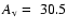 $A_{\rm v}
=~30.5$