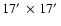 $17\hbox{$^\prime$ }\times 17\hbox{$^\prime$ }$