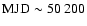$\rm MJD \sim50~200$
