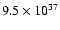 $9.5\times 10^{37}$