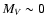 $M_{V} \sim 0$