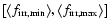 $ \left[ \left\langle f_{\rm {irr,min}}\right\rangle\!, \left\langle f_{\rm {irr,max}}\right\rangle \right] $