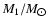 $ M_{1}/M_{\hbox{$\odot$ }} $