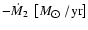 $ -\dot{M}_{2}~ \left[ M_{\hbox{$\odot$ }}/\rm {yr}\right] $
