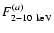 $F_{\rm 2-10~keV}^{(a)}$