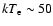 $kT_{\rm e}\sim 50$