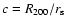 $c=R_{200}/r_{\rm s}$
