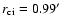 $r_{\rm ci}=0.99\hbox{$^\prime$ }$