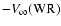 $-V_\infty({\rm WR})$
