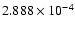 $2.888 \times 10^{-4}$