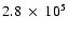 $2.8~\times~10^5$
