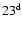 $23^{\rm d}$
