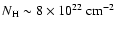 $N_{\rm H} \sim 8 \times 10^{22}~\mbox{cm}^{-2}$