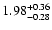 $\rm 1.98_{-0.28}^{+0.36}$