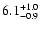$\rm 6.1_{-0.9}^{+1.0}$
