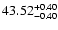 $\rm 43.52_{-0.40}^{+0.40}$