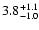 $\rm 3.8_{-1.0}^{+1.1}$
