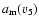 $a_{\rm m}(v_5)$