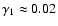 $\gamma_1\approx 0.02$