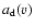 $a_{\rm d}(v)$
