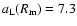 $a_{\rm L}(R_{\rm m})=7.3$