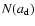 $N(a_{\rm d})$