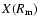 $X(R_{\rm m})$