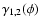 $\gamma _{1,2}(\phi )$