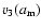 $v_3(a_{\rm m})$