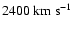 $ 2400~\rm km~s^{-1}$