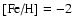 $\mbox{[Fe/H]}=-2$