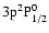 $\rm 3p^2P^0_{1/2}$