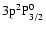 $\rm 3p^2P^0_{3/2}$