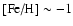 $\mbox{[Fe/H]}\sim -1$