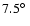 $7.5 \hbox{$^\circ$ }$