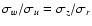 $\sigma_w/\sigma_u = \sigma_z/\sigma_r$