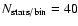 $N_{\rm stars/bin} = 40$