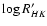 $\log R'_{HK}$