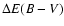 $\Delta E(B-V)$