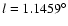 $l=1.1459^{\circ}$