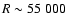 $R\sim55~ 000$