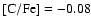 $\rm [C/Fe] = -0.08$