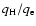 $q_{\rm H}/q_{\rm e}$