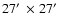 $27\hbox{$^\prime$ }\times27\hbox{$^\prime$ }$