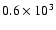$0.6\times 10^3$