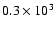 $0.3\times 10^3$