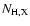 $N_{\rm H, X}$