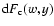${\rm d}F_{\rm c}(w,y)$